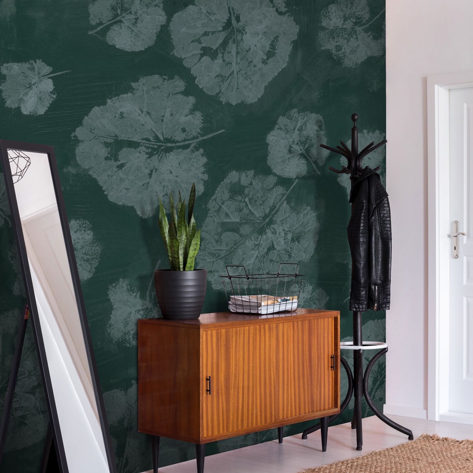 Foglia Sage - Tapeta w standaryzowanych rolkach