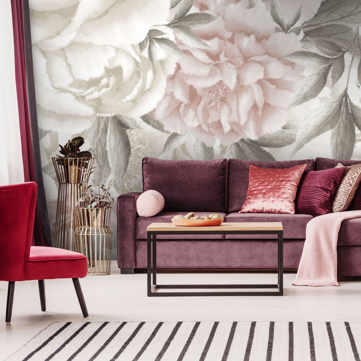 Tapeta Peony light Big