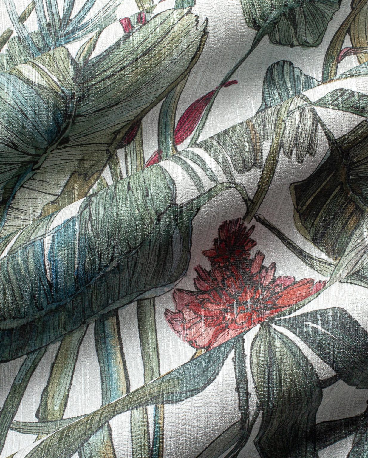 Tapeta egzotyczna z roślinnym wzorem Kenzo - Wonderwall Tapeta egzotyczna z roślinnym wzorem Kenzo - Wonderwall