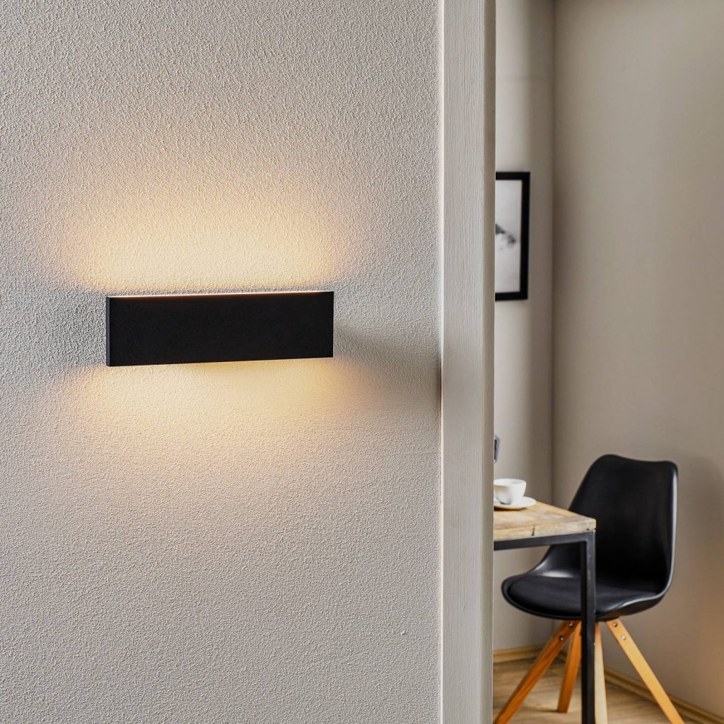 Kinkiet LED Concha 28 cm, antracyt