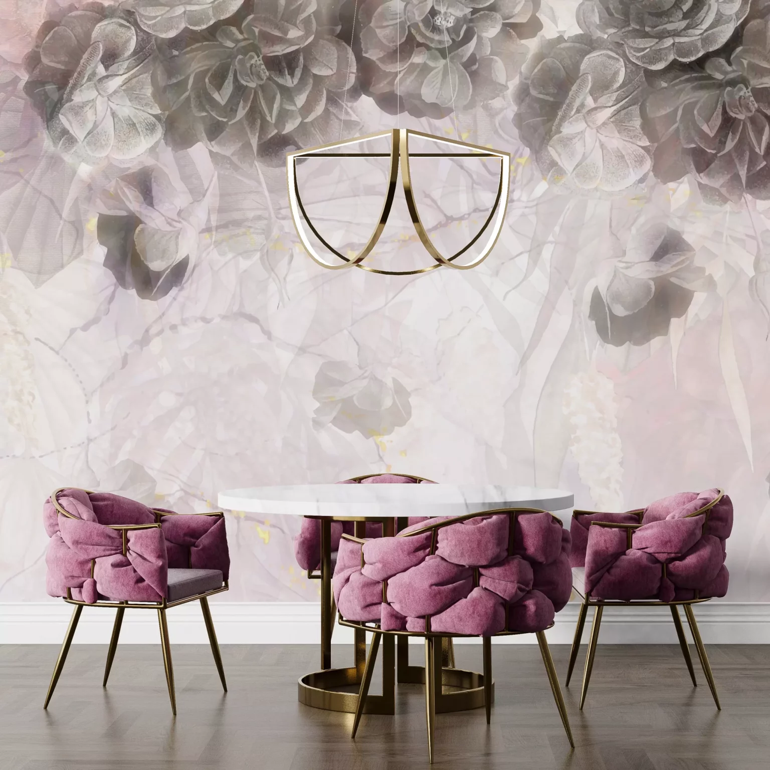 Tapeta Kwiatowe obłoki