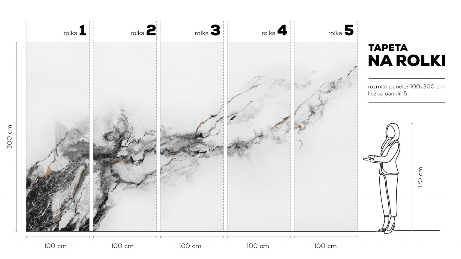 Luna - Tapeta w standaryzowanych rolkach
