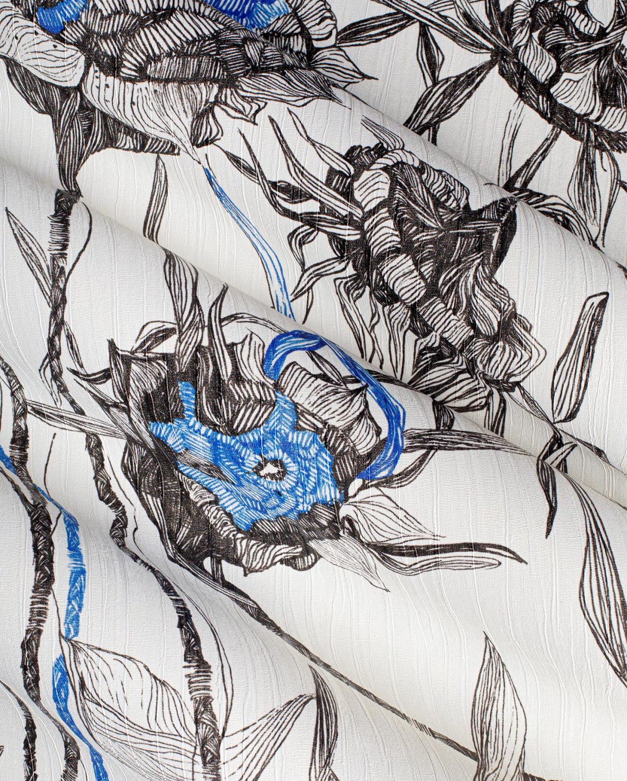 Tapeta botanika błękitna Messy - Wonderwall