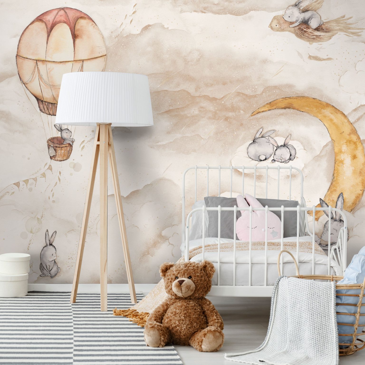 Moonie Beige - Tapeta w standaryzowanych rolkach