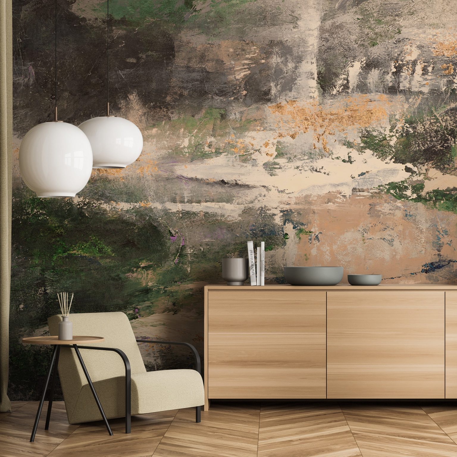 Moss - Tapeta w standaryzowanych rolkach