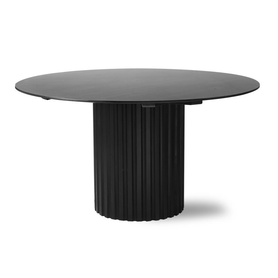 Stół jadalniany Pillar okrągły czarny