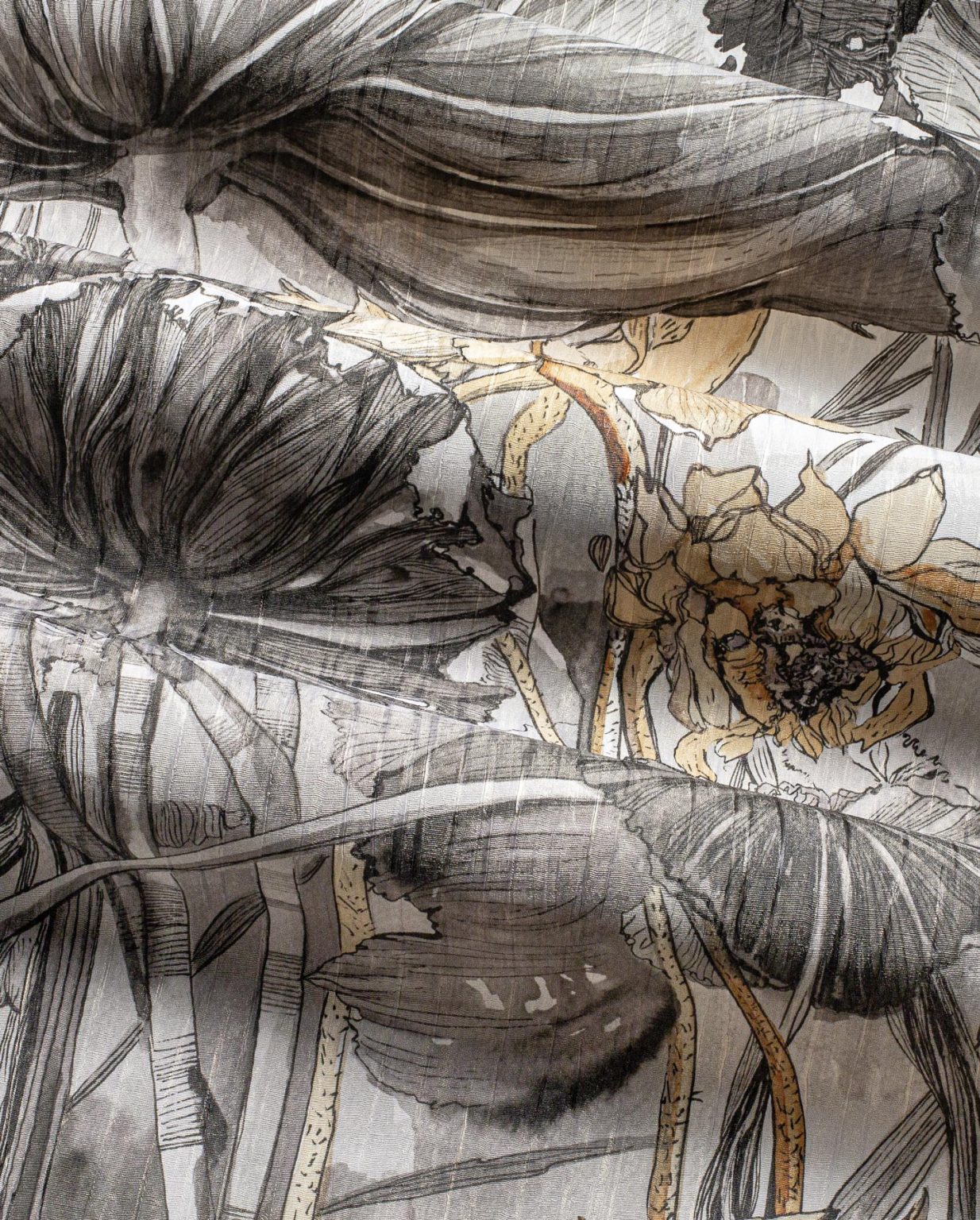 Tapeta w abstrakcyjne liście Nostro - Wonderwall