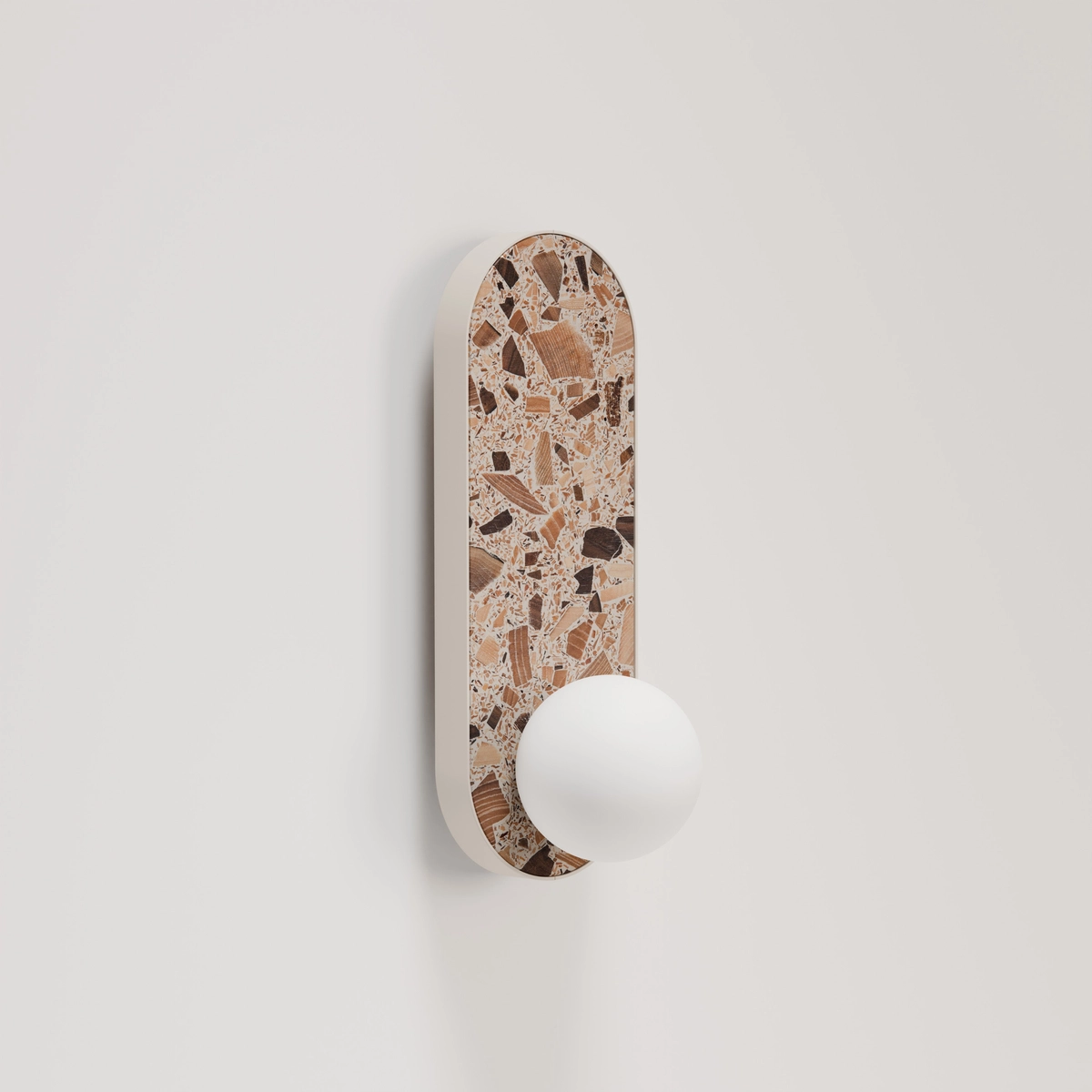 Kinkiet owalny LEGRA IP44, kremowy Kinkiet owalny LEGRA IP44, kremowy