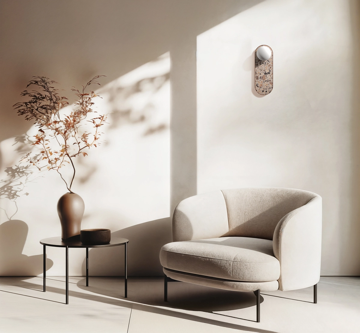 Kinkiet owalny LEGRA IP44, kremowy Kinkiet owalny LEGRA IP44, kremowy