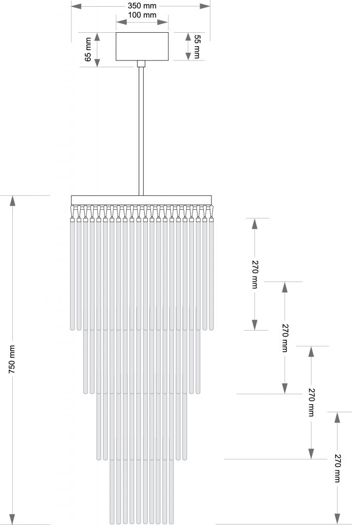 Lampa wisząca FILAGO FIL-ZW-10(P)350/270 KUTEK CLASSIC