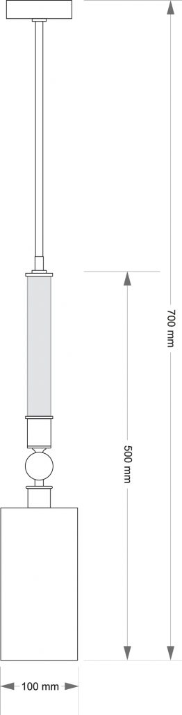 Lampa wisząca LEA-ZWM-1(BN/A) KUTEK CLASSIC